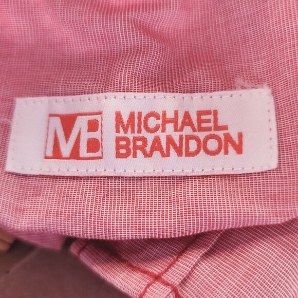 Michael Brandon Snap Down Tab roll long sleeve western rodeo shirt Size small - Picture 7 of 8